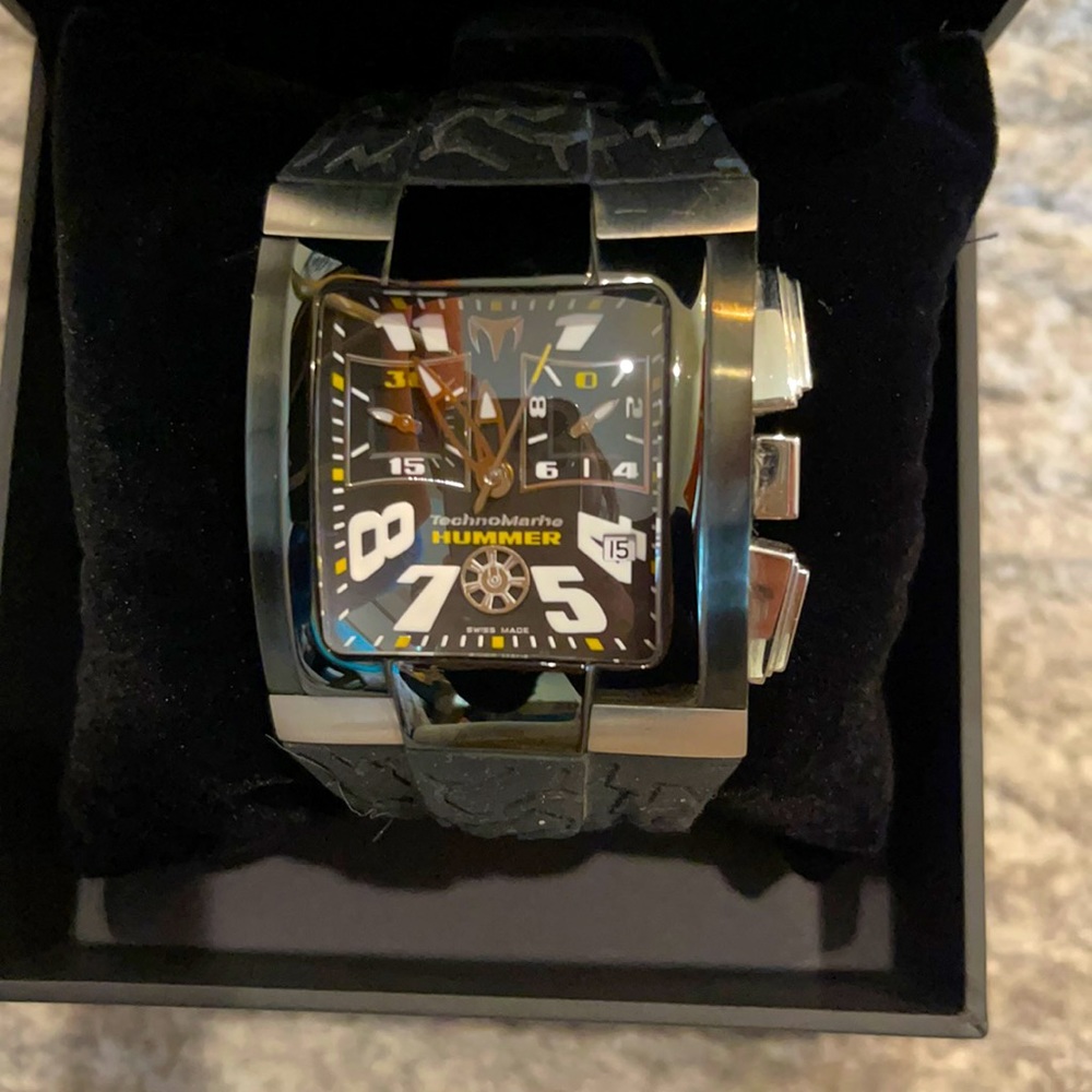 Techno marine x hummer limited edition watch.